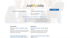 Desktop Screenshot of justmyjobs.com