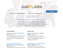 Tablet Screenshot of justmyjobs.com